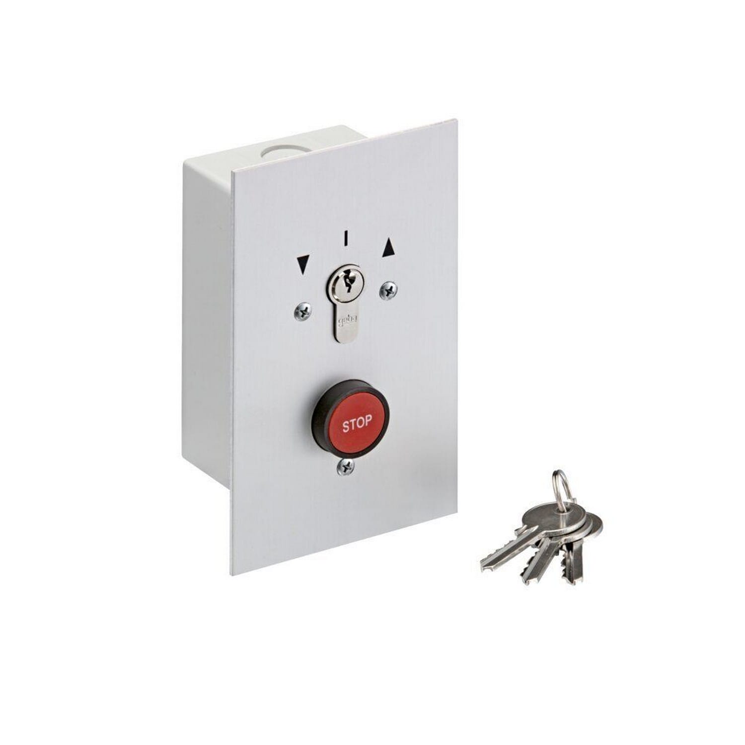 Sommer Schlüsselschalter Unterputz IP54 Profilhalbzylinder ABUS 2Kontakt tastend BILD 1