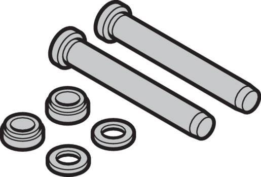 Hörmann Bolzenset verzinkt B1 mit 2x Bandbolzen, 2x Kugellager für Türen BILD 9