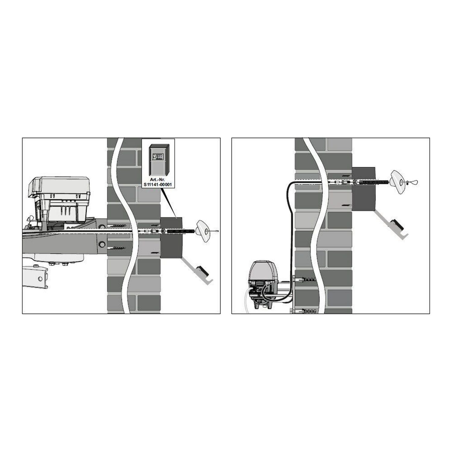 Sommer Entriegelung Set , twist M, twist ML und twist AM für Drehtorantriebe BILD 9