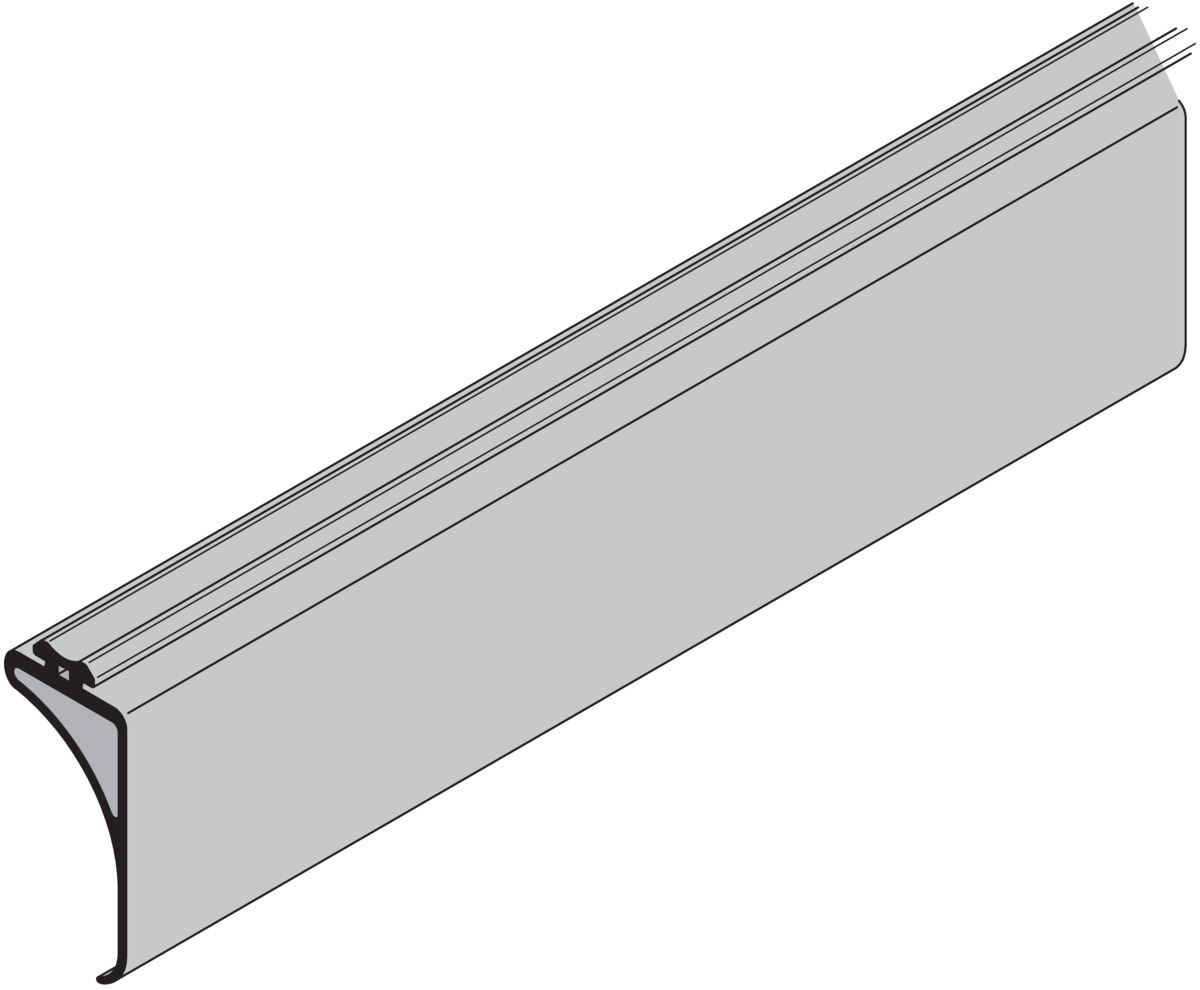 Hörmann Bodendichtung HG 074, Länge: 3550mm, schwarz für Industrie-Sektionaltor BILD 9