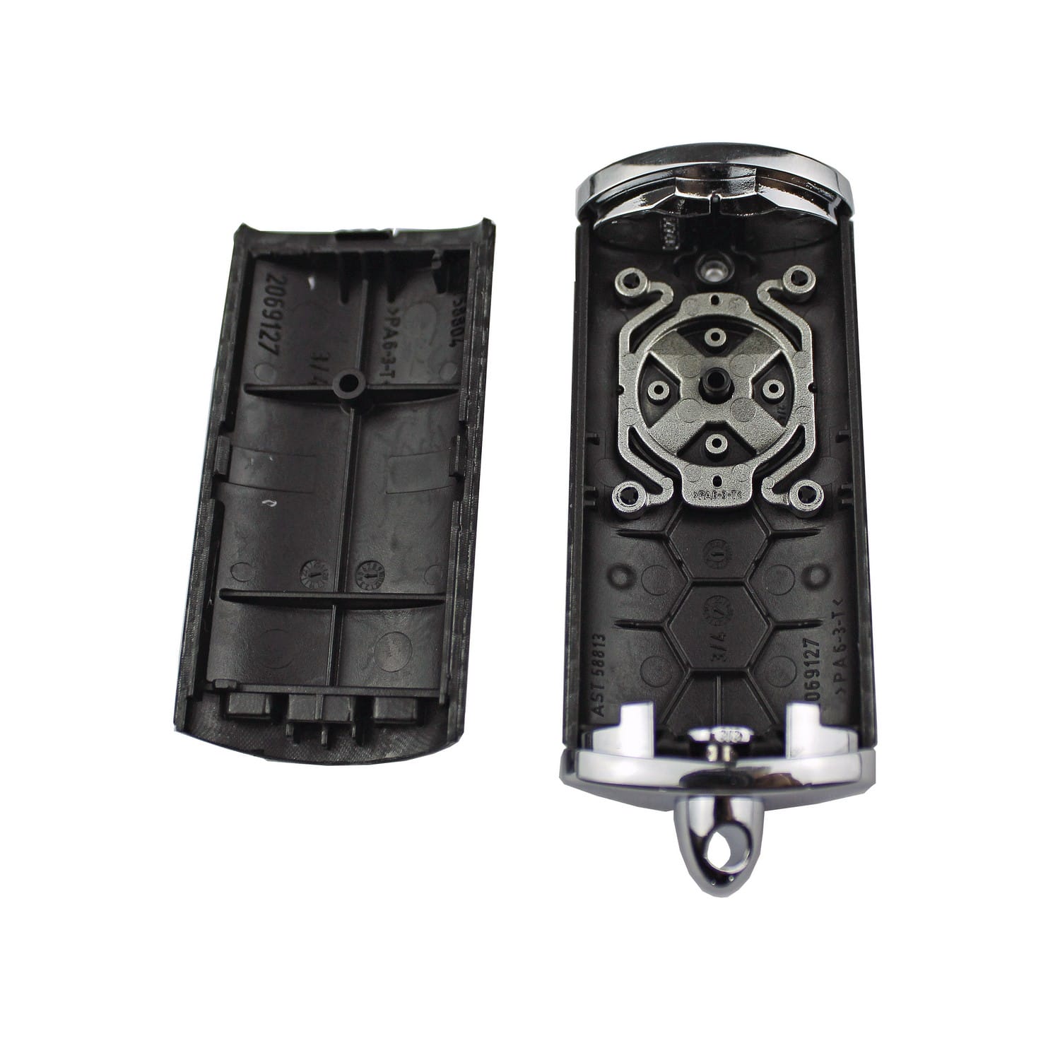 Hörmann Ersatz Gehäuse HSE 4 für Handsender 4-Tasten, hochglanz carbon/Chrom BILD 4
