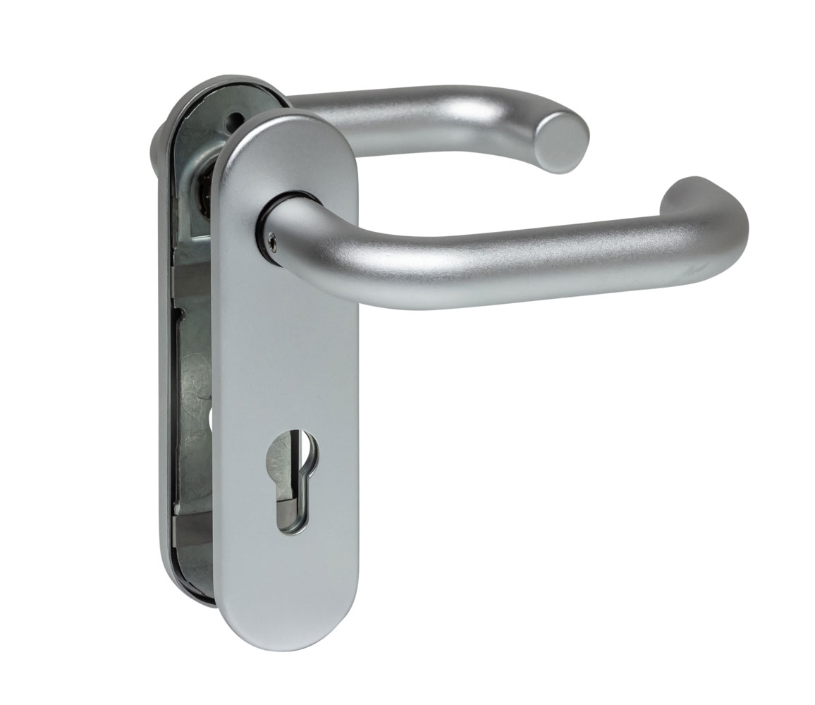 Hörmann FS Drückergarnitur D110 Aluminium für Feuerschutz- & Multifunktionstüren BILD 1