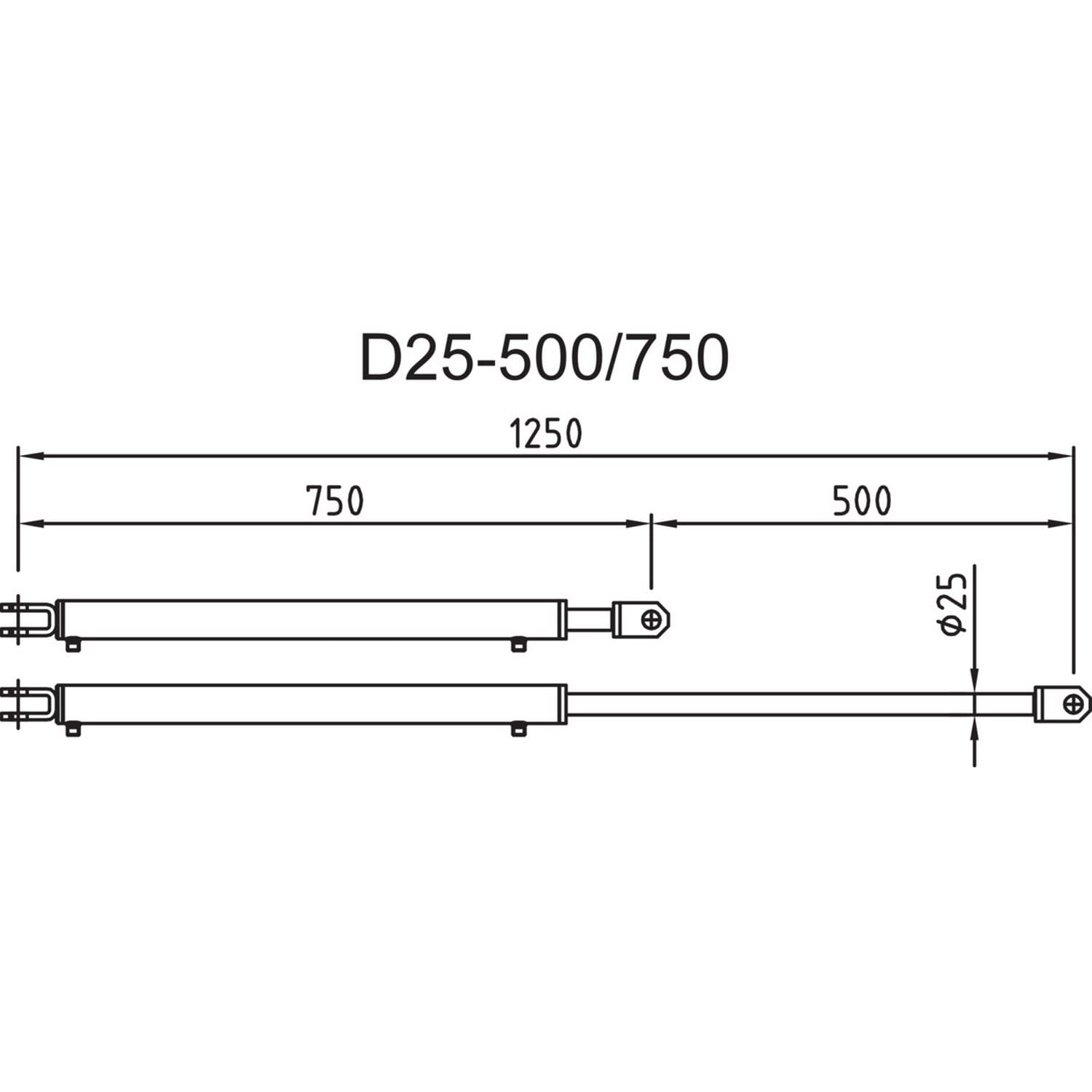 Hörmann Lippenzylinder D25-500/750 Vorschub Lippe 500 BILD 9