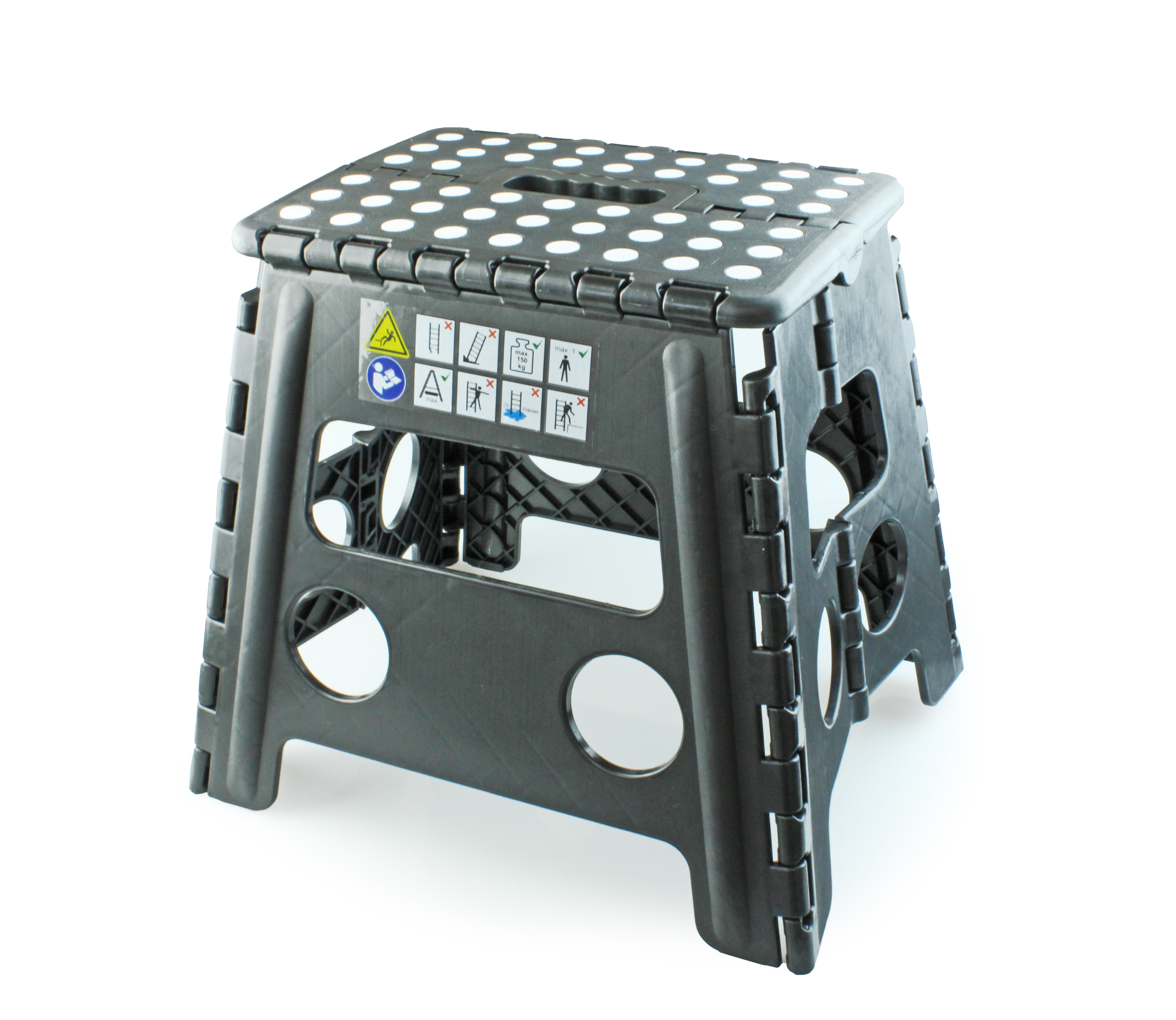 4DOOR Tritthocker/Klapphocker 32 cm hoch/bis zu 150 kg belastbar, leicht faltbar BILD 1