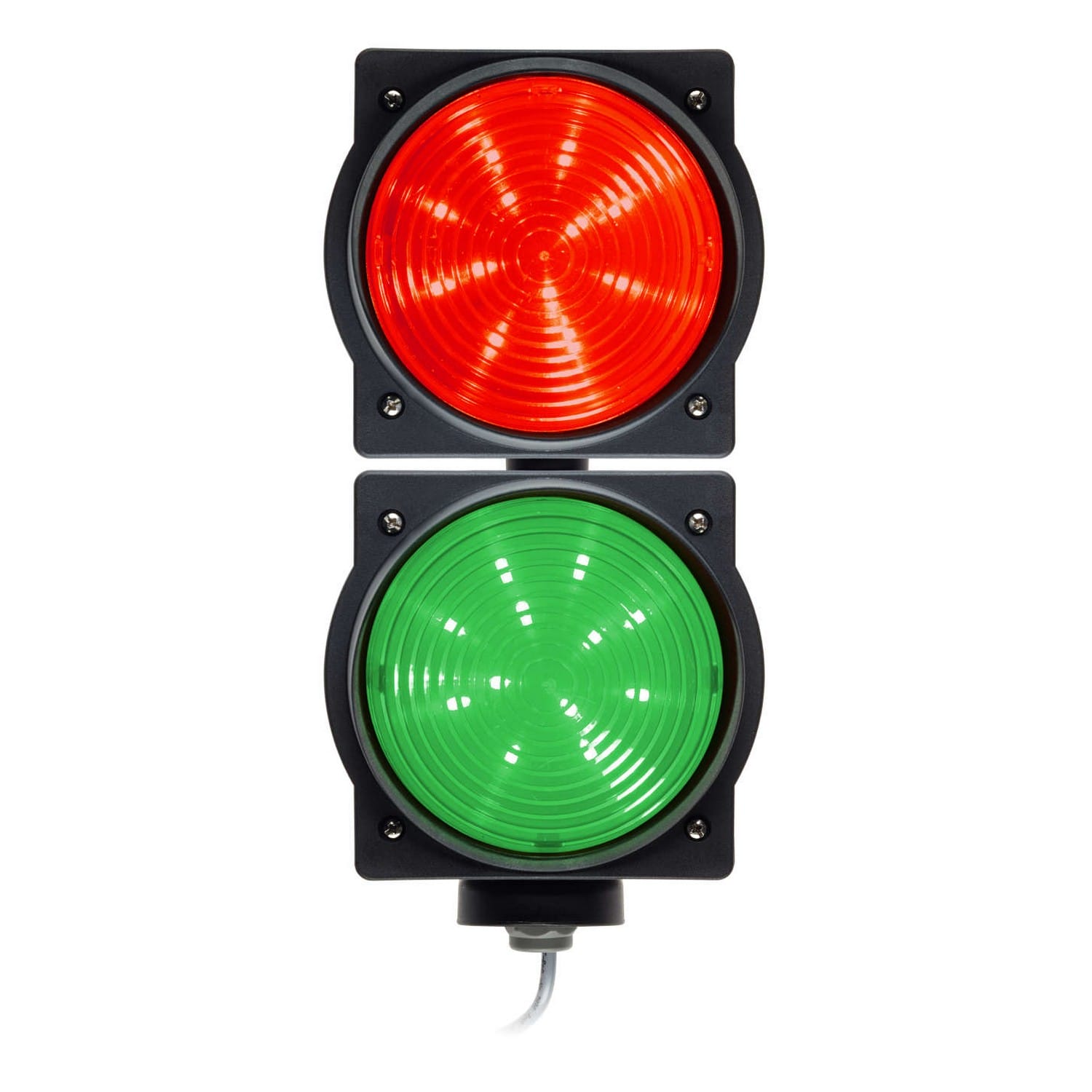 MARANTEC Ampel LED 24V rot & grün, 7m Kabel, 3,2W, IP65 für Antriebe & Steuerung BILD 1