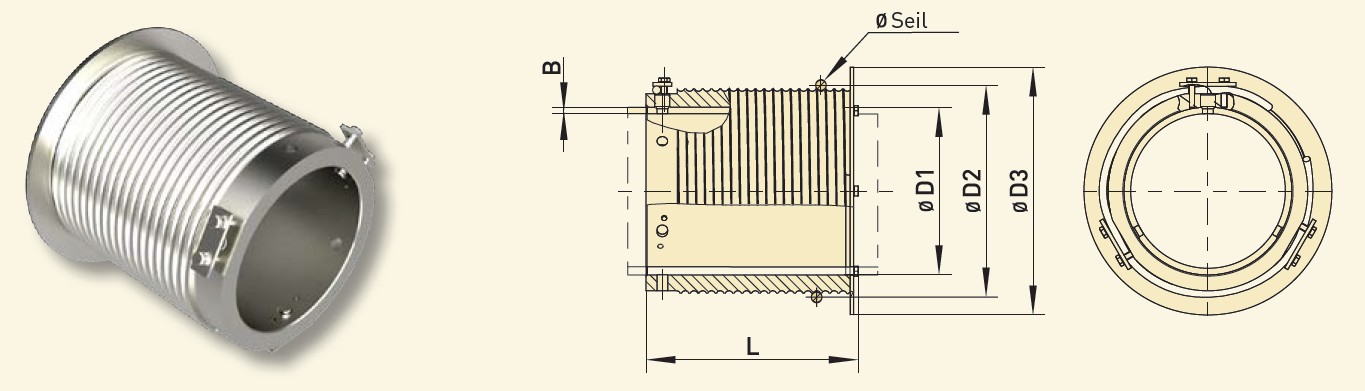 GfA Seiltrommel Typ A 200-6L-159 für Siederohre / 30004999