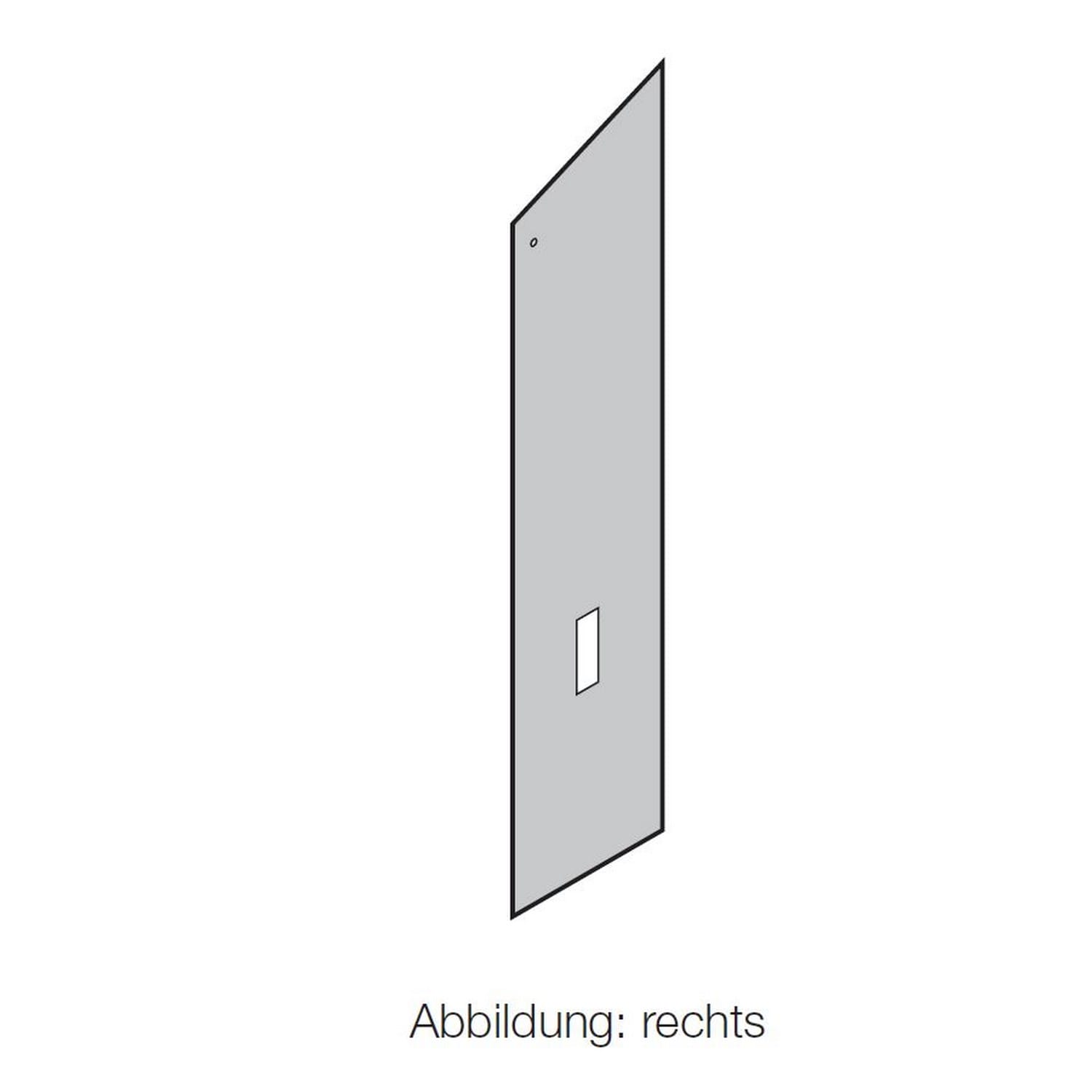 Hörmann Seitenplane DSL grau/gelb, 700mm für NH 3000 für Torabdichtungen