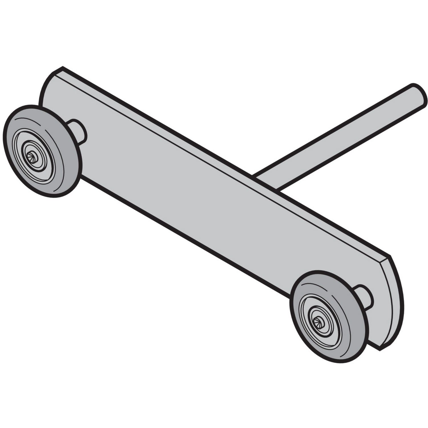Hörmann Tandem-Laufrolle Edelstahl für Bautiefe 67 für Industrie Sektionaltor BILD 9