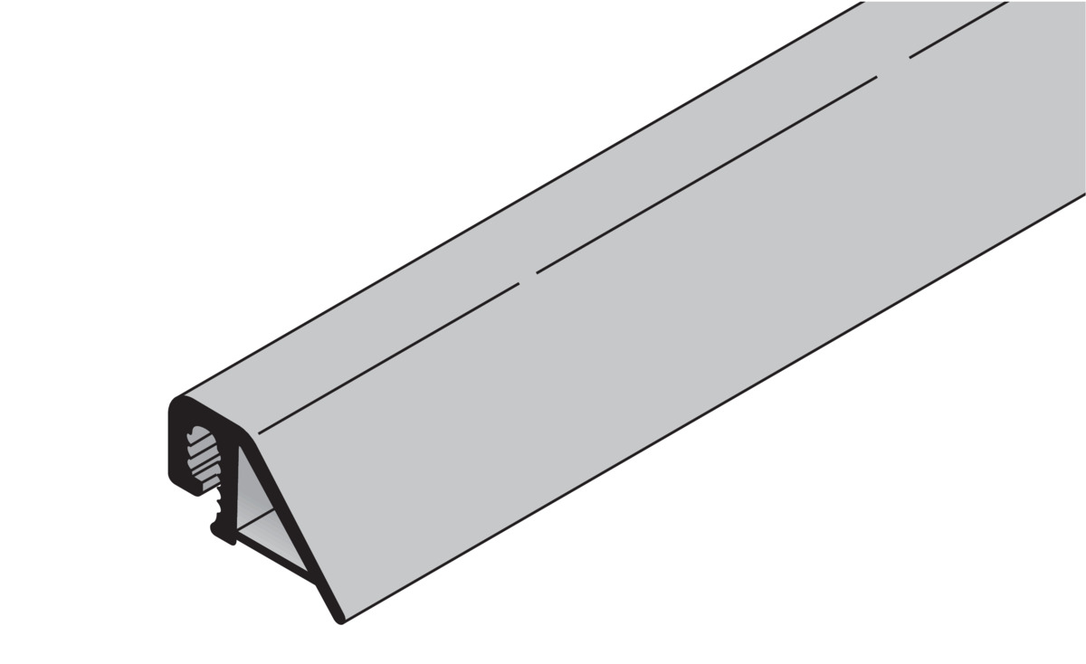 Hörmann Blendendichtung Beschlag L, Länge: 2450mm, schwarz für Sektionaltor BILD 9