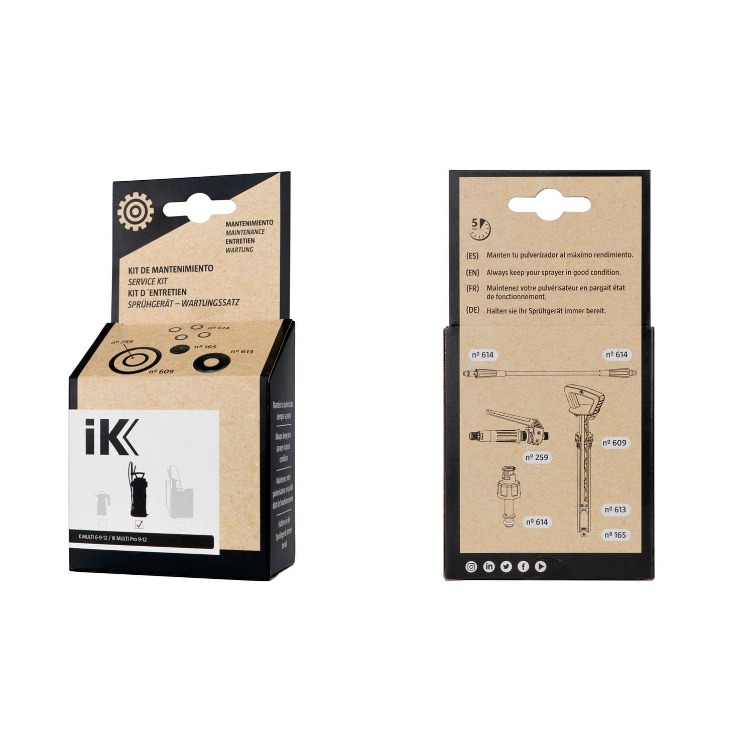 IK Reparatursatz Multi 6 - 9 - 12 / Multi PRO 9 - 12