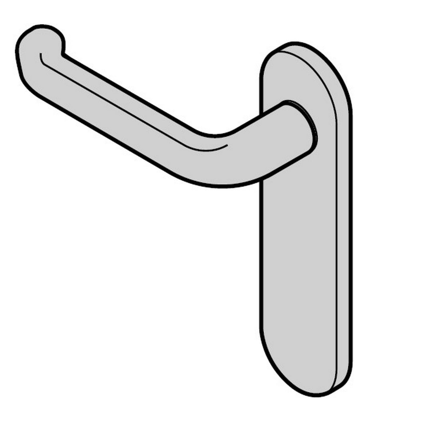 Hörmann Halbgarnitur FSB Typ 1053 (FS) Kurzschild blind, Aluminium, Naturton BILD 1