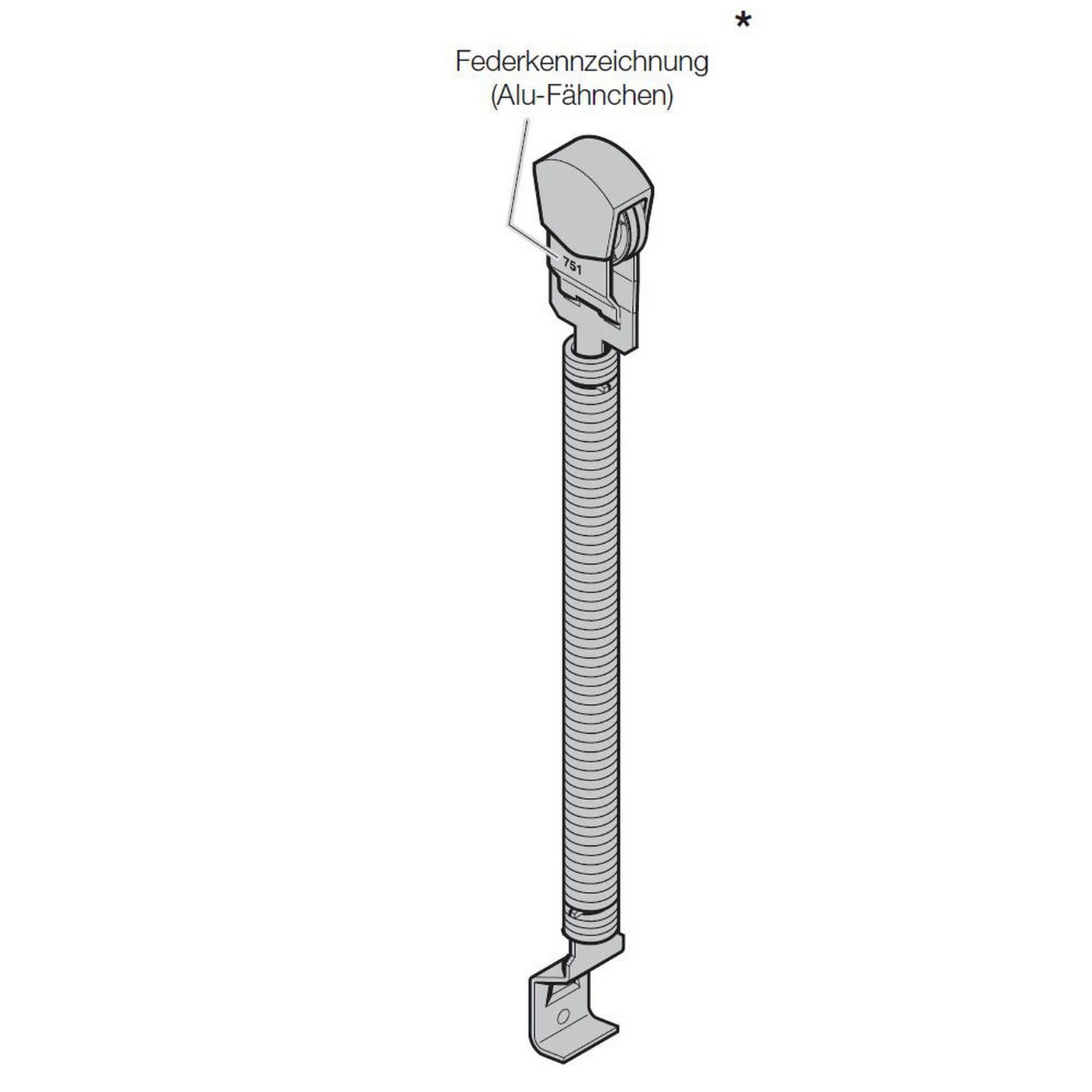 Hörmann Zugfederpaket Typ 2, Nr. 766, Länge: 833mm für Sektionaltor BILD 9