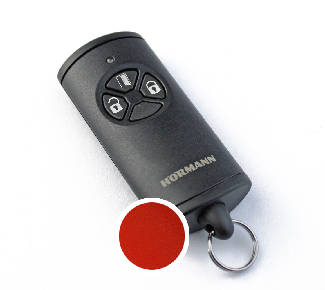 Hörmann Handsender HSE 4 SmartKey  4‑Tasten rot 868MHz BiSecur, rot für Antriebe