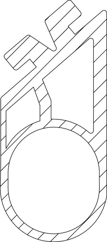 MARANTEC Bodendichtung, 1 m Länge, Wunschlänge angeben, 1 Kammer für Garagentore BILD 9