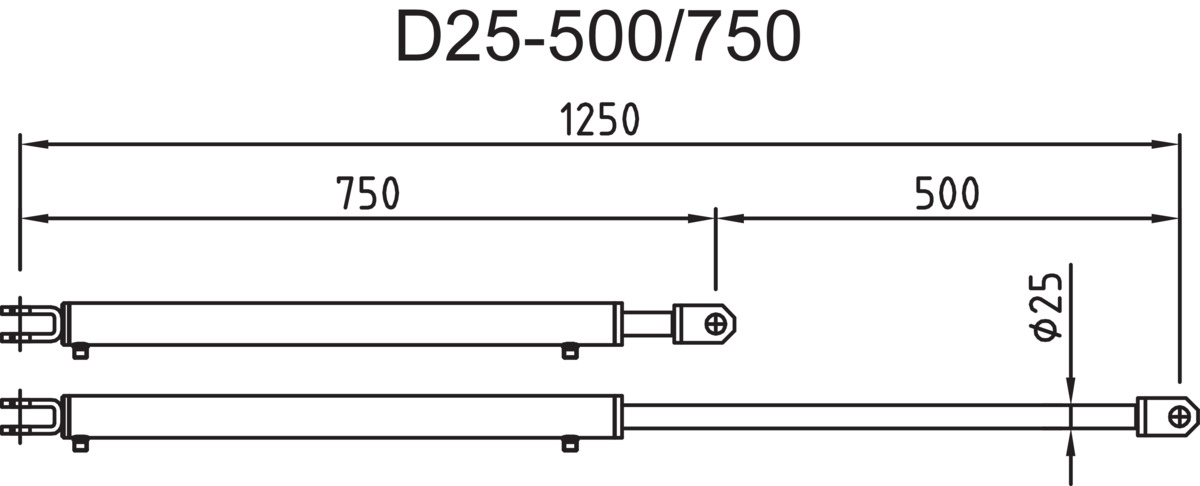 Hörmann Lippenzylinder D25-500/750 Vorschub Lippe 500 BILD 9