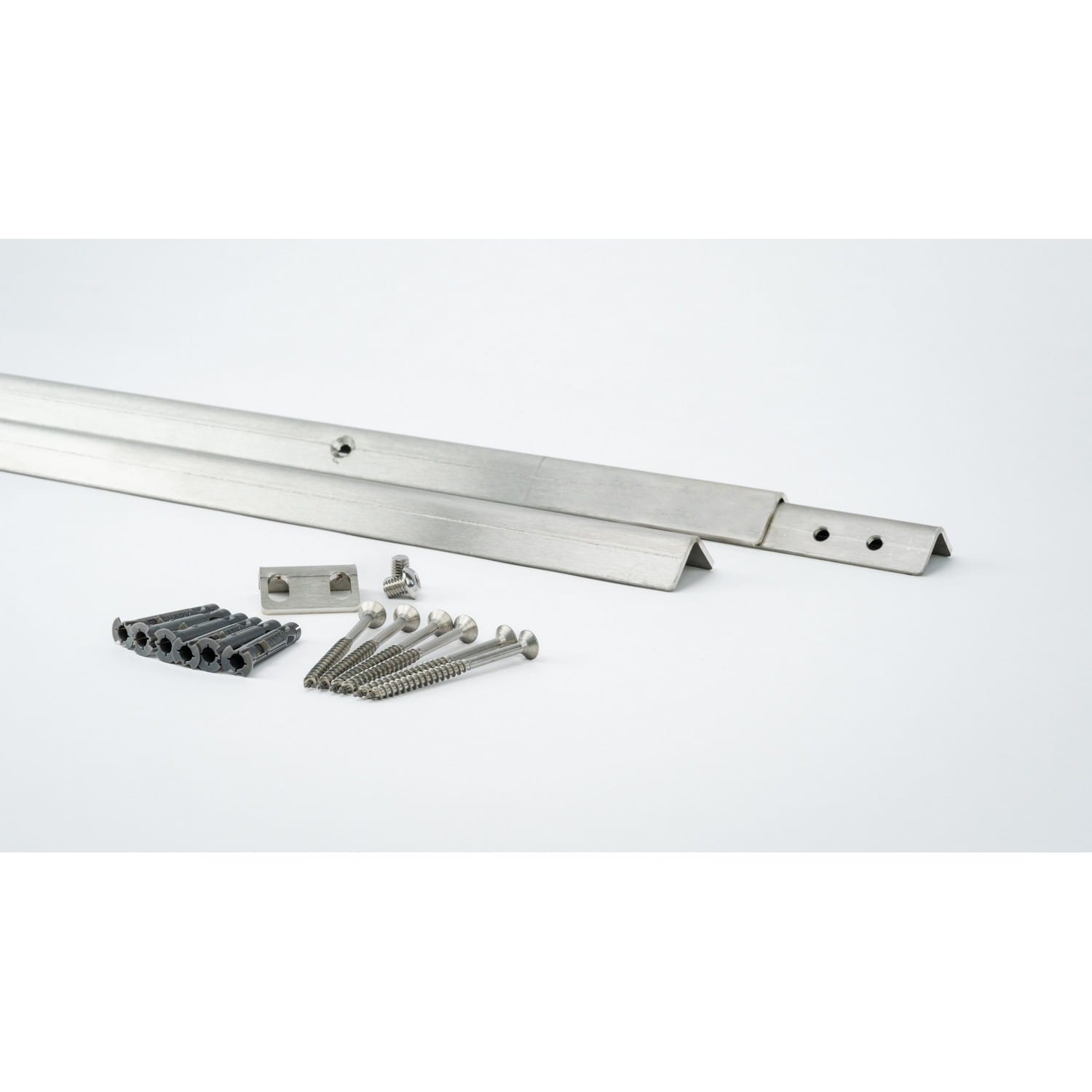 4DOOR Bodenschienen 2 teilig aus Edelstahl, 2185 mm für Schwing- & Sektionaltore BILD 3