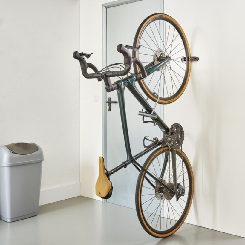 MOTTEZ Wandfahrradhaken, Radhalter Reifenbreite von 20 bis 70 mm für Fahrrad BILD 5
