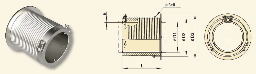 GfA Seiltrommel Typ A 160-8R-133 für Siederohre / 30001235