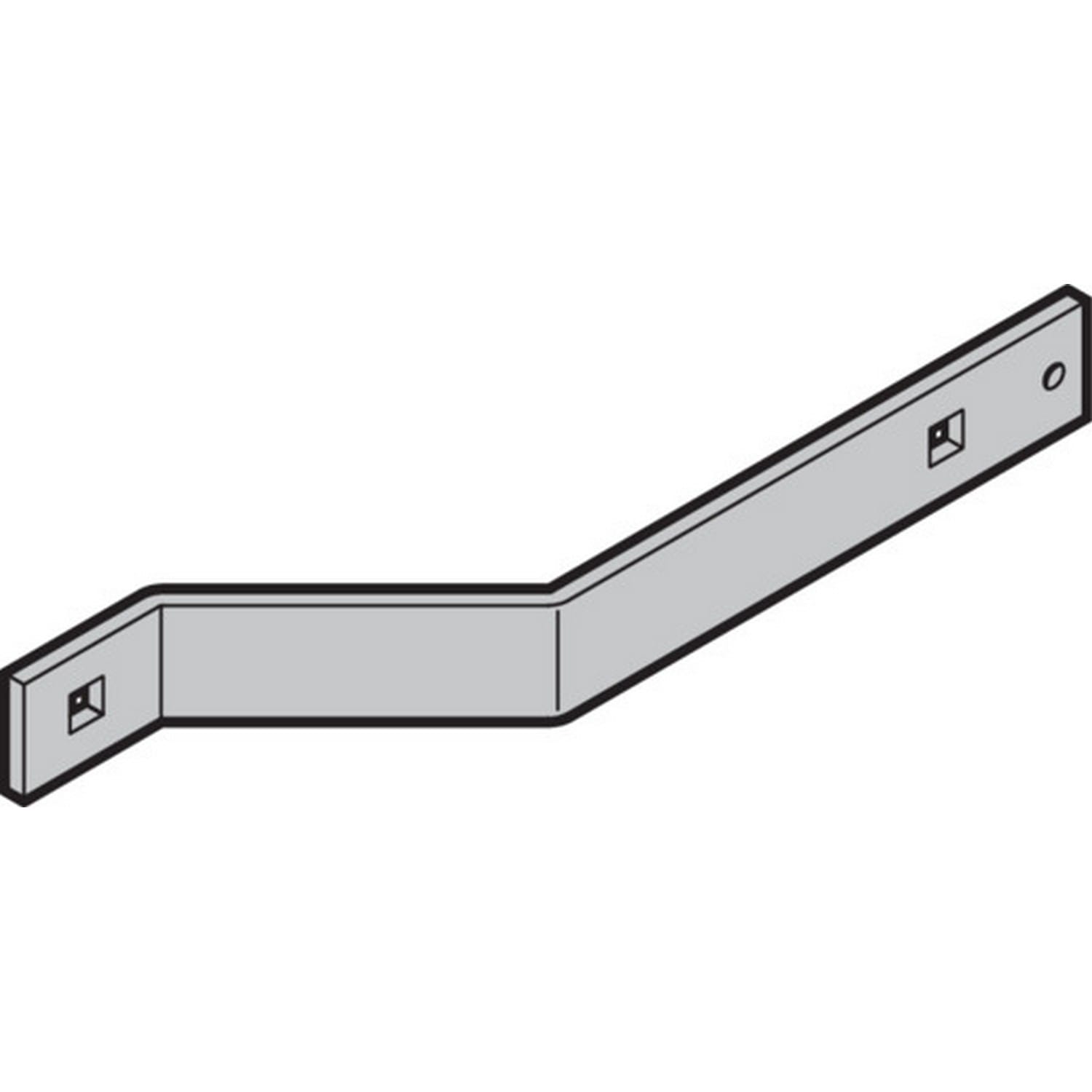 Hörmann Haltewinkel gekröpft, 220x25x4mm verzinkt für Industrie-Sektionaltor BILD 1