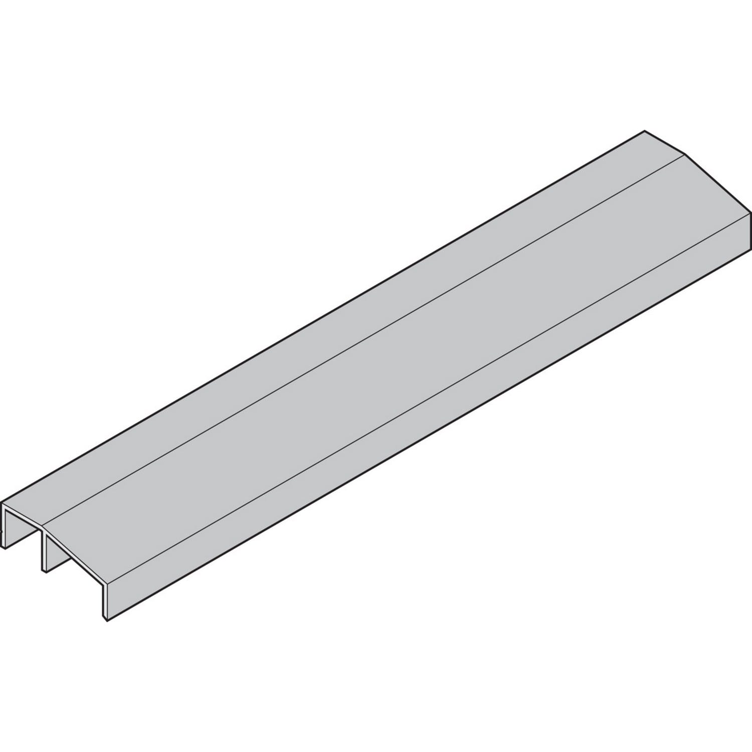 Hörmann Regenleiste auf Zarge Öffnungsseite steckbar Aluminium 1000mm BILD 9