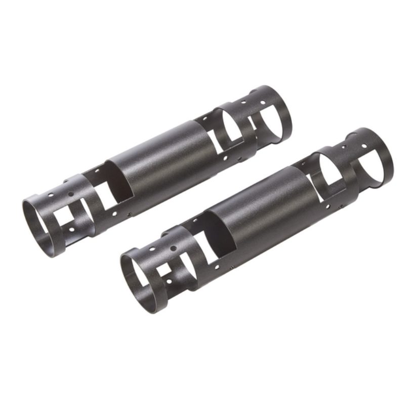 MOTTEZ Holzlager-Regalhalterungen 2er Set, schwarz für Kamin / MM061Q BILD 1