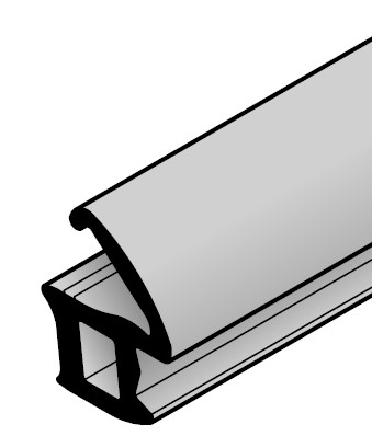 Hörmann T30 Zargendichtung P112 Länge: 6500mm, schwarz für Türen / 479305 BILD 1