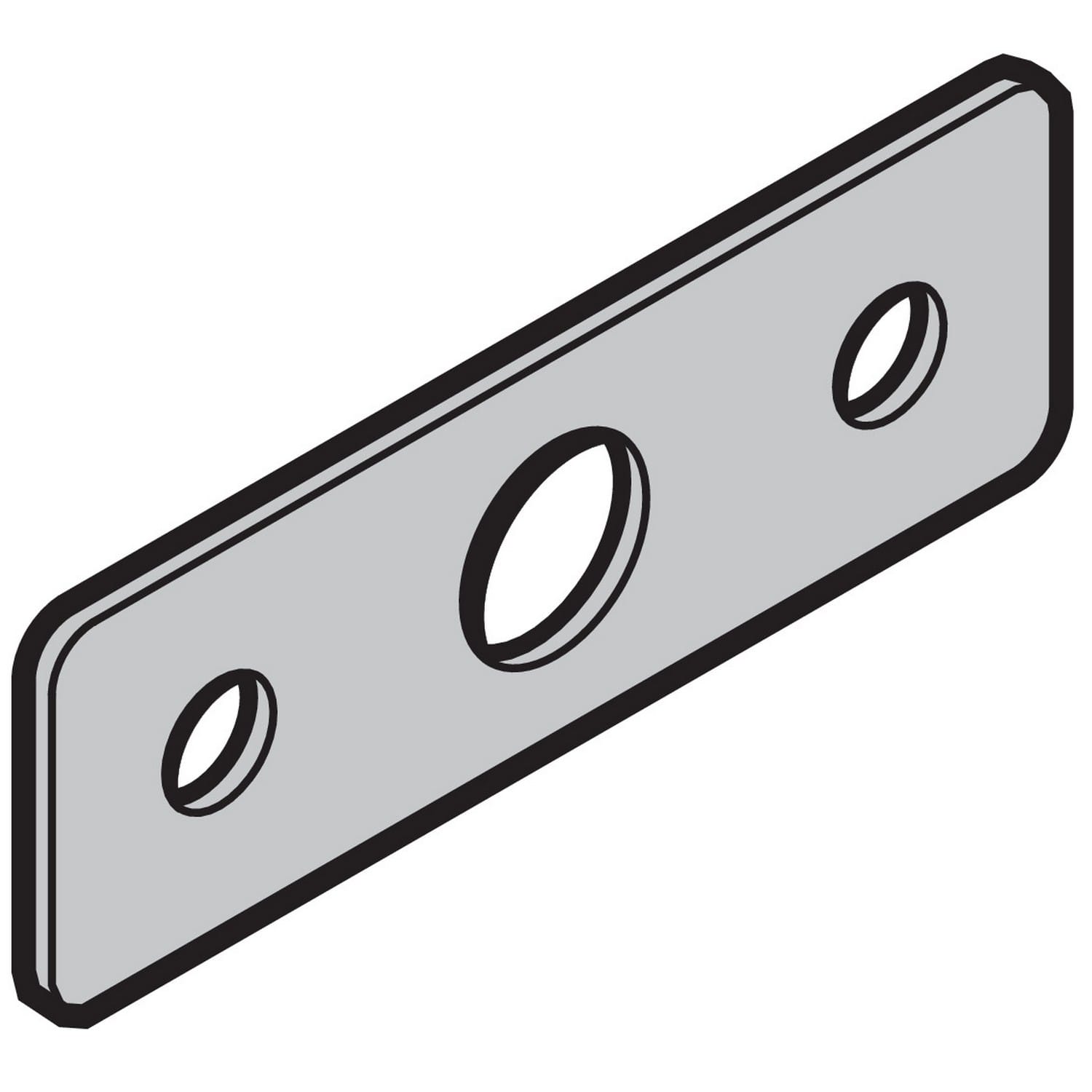 Hörmann Distanzblech 60 x 20 x 1,5mm, Edelstahl für Industrie-Sektionaltor BILD 1