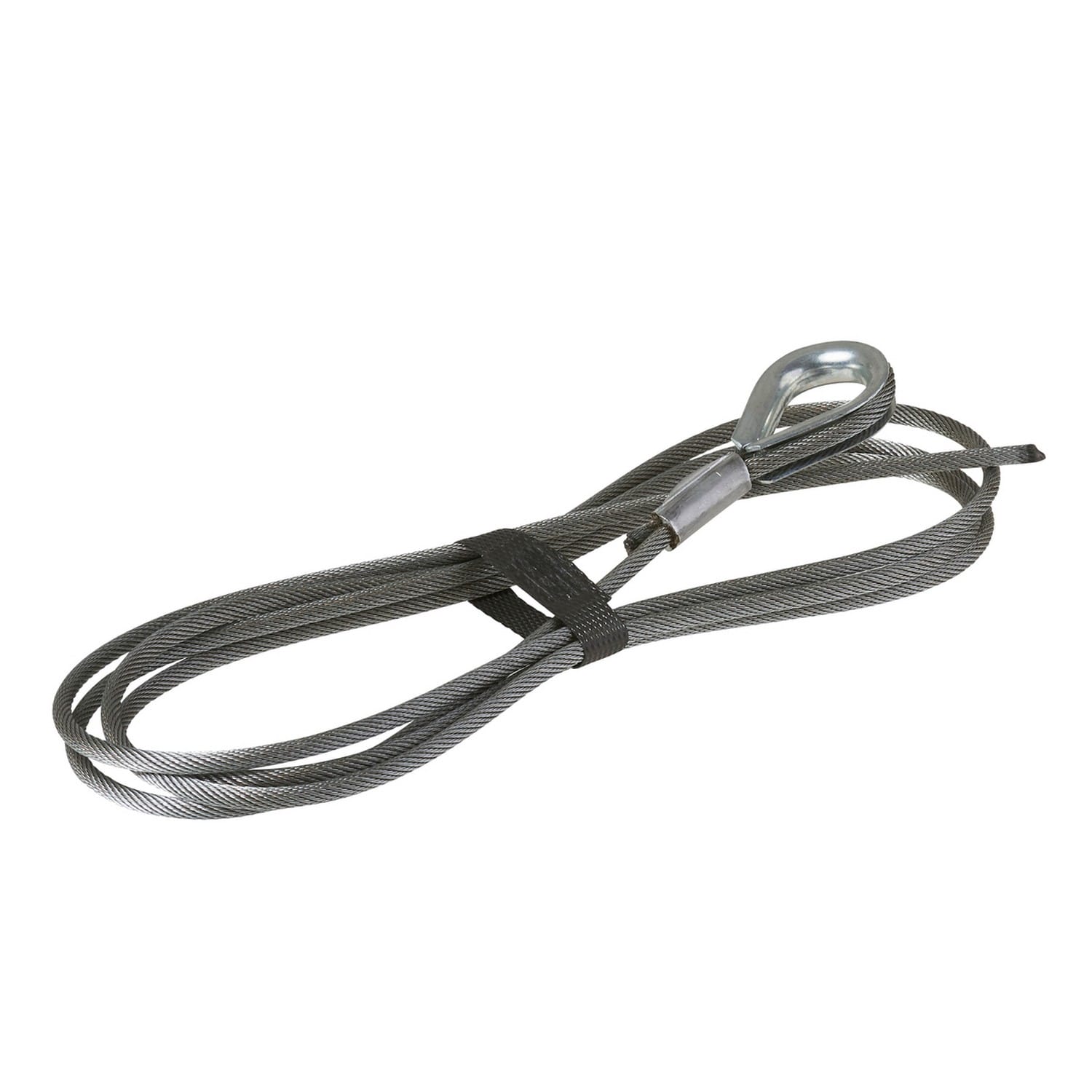 Hörmann Drahtseil Ø 4mm mit Kausche & Pressklemme für Industrie-Sektionaltor BILD 1