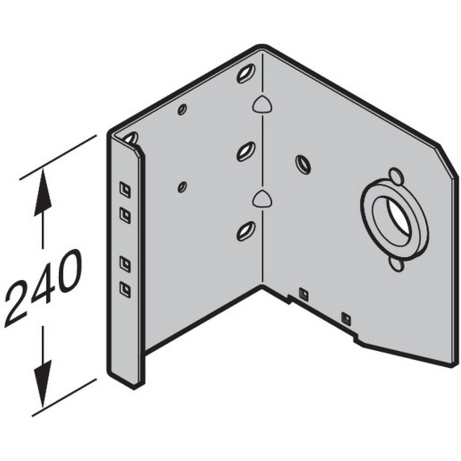 Hörmann Wellenhalterkonsole 2, 160mm Größe 4 links für Industrie-Sektionaltor BILD 9