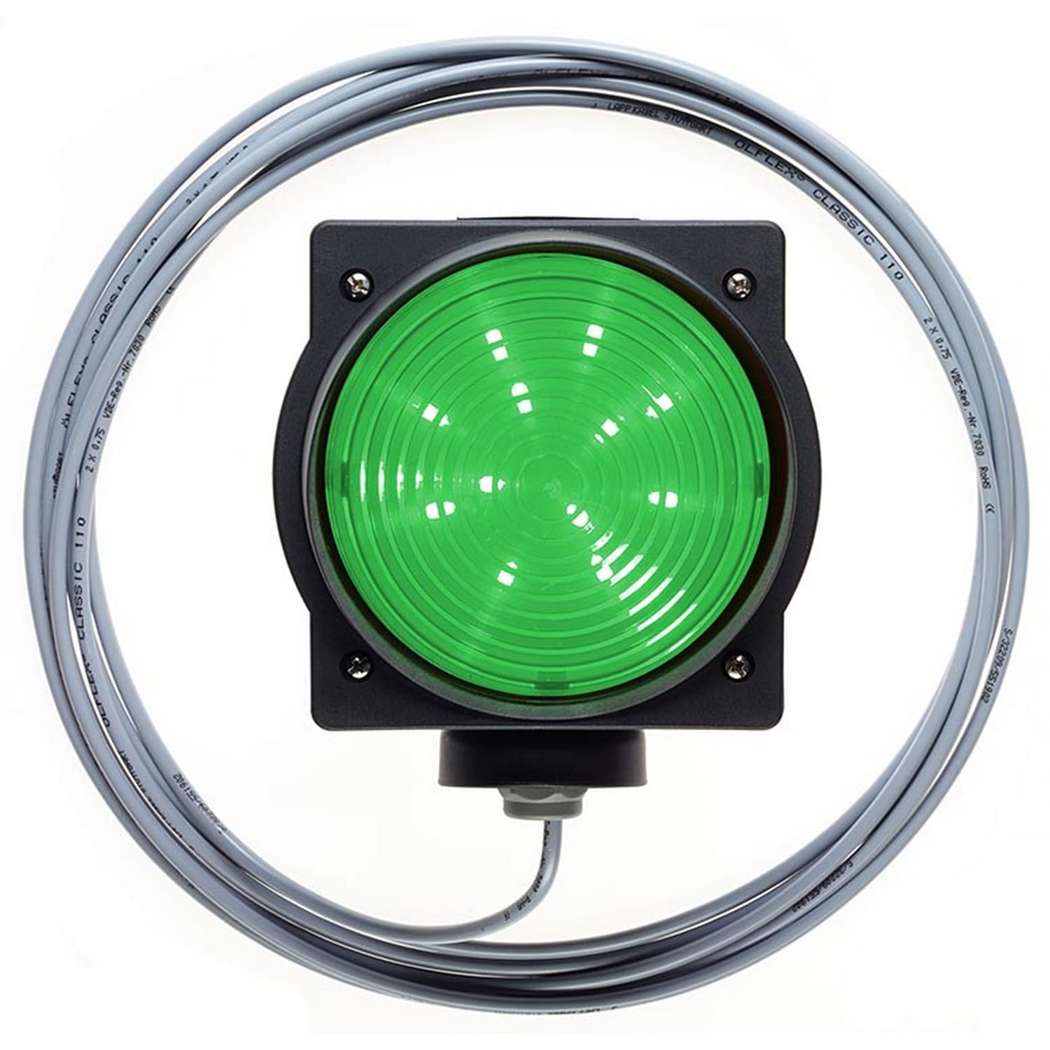 MARANTEC Ampel LED 24V grün, mit 11m Kabel, 1,7W, IP65 für Antriebe & Steuerung BILD 1