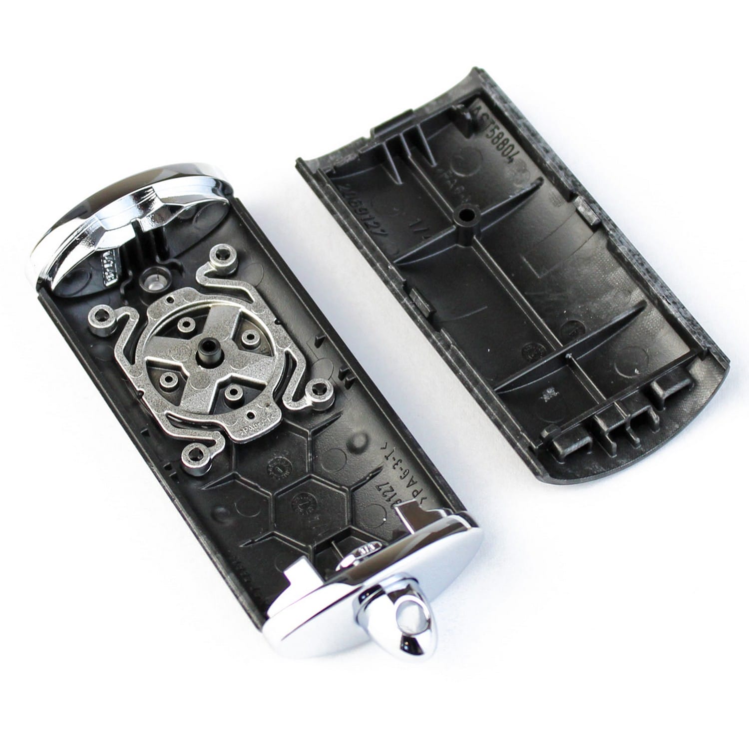 Hörmann Ersatz Gehäuse HSE 4 für Handsender 4-Tasten, hochglanz carbon/Chrom BILD 2