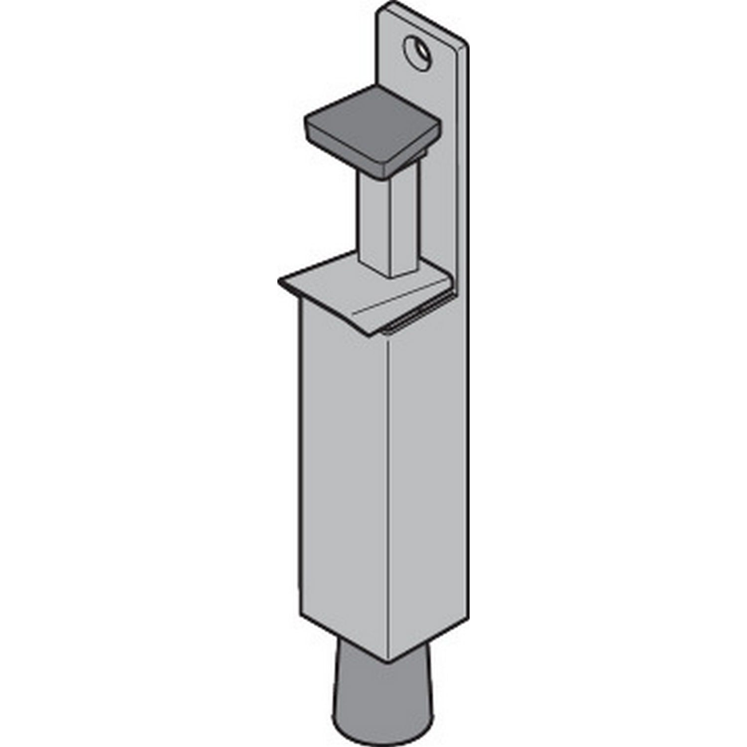 Hörmann Türfeststeller silber lackiert 120 mm, Silber