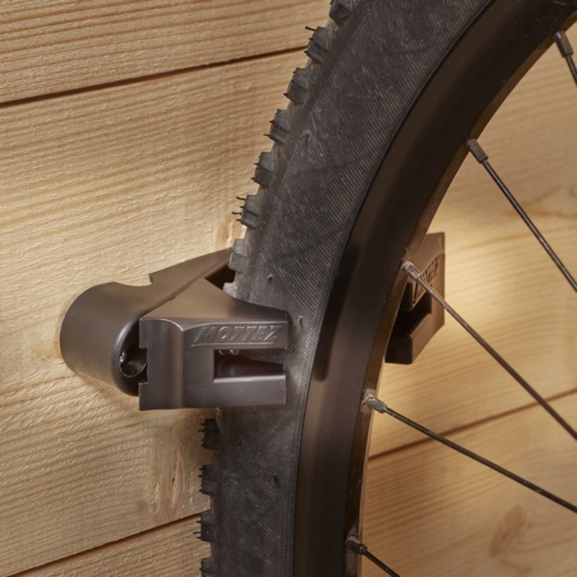 MOTTEZ Wandfahrradhaken, Radhalter Reifenbreite von 20 bis 70 mm für Fahrrad BILD 3