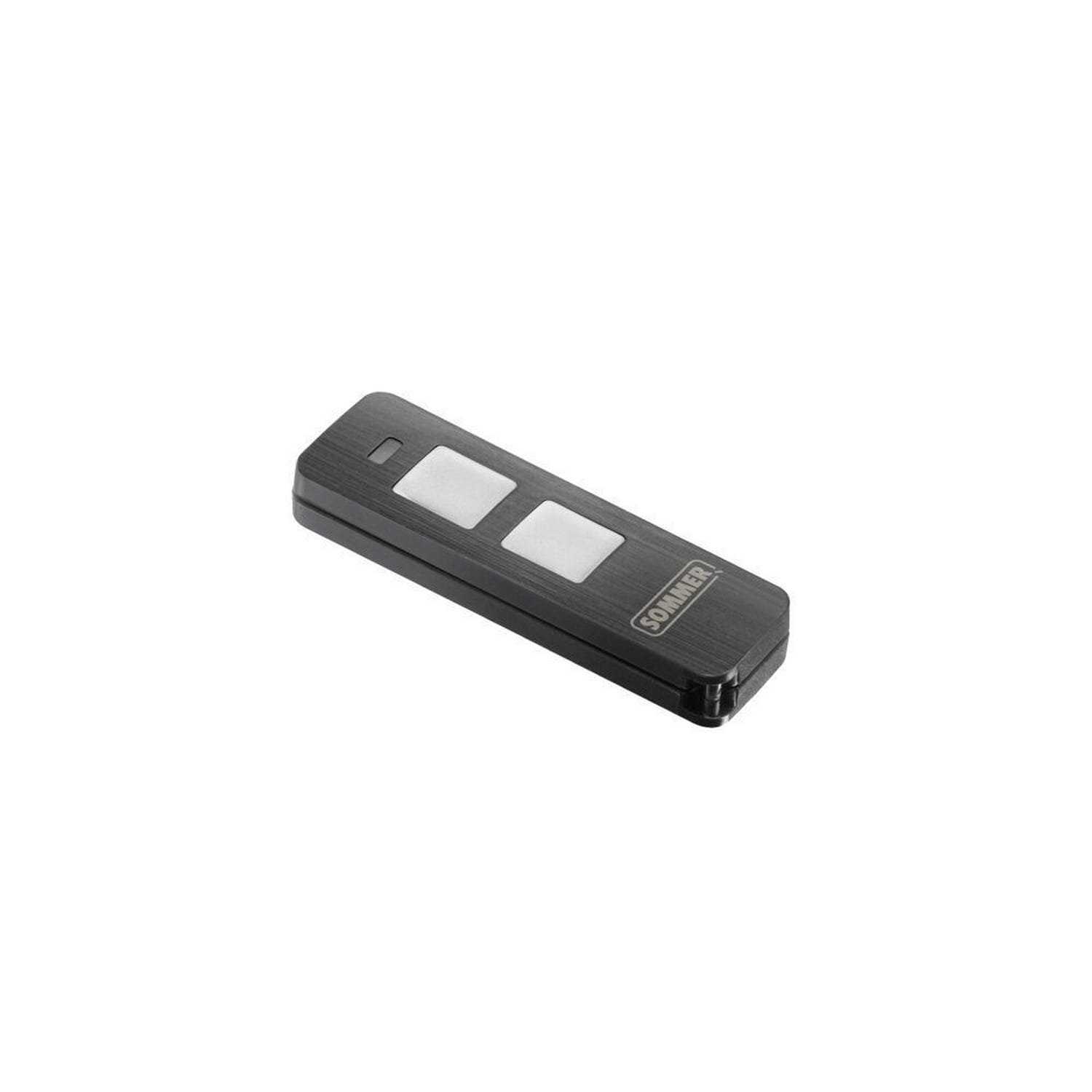Sommer Handsender 2-Tasten Pearl Twin+ 868,95 MHz schwarz/chrom für Antriebe BILD 1