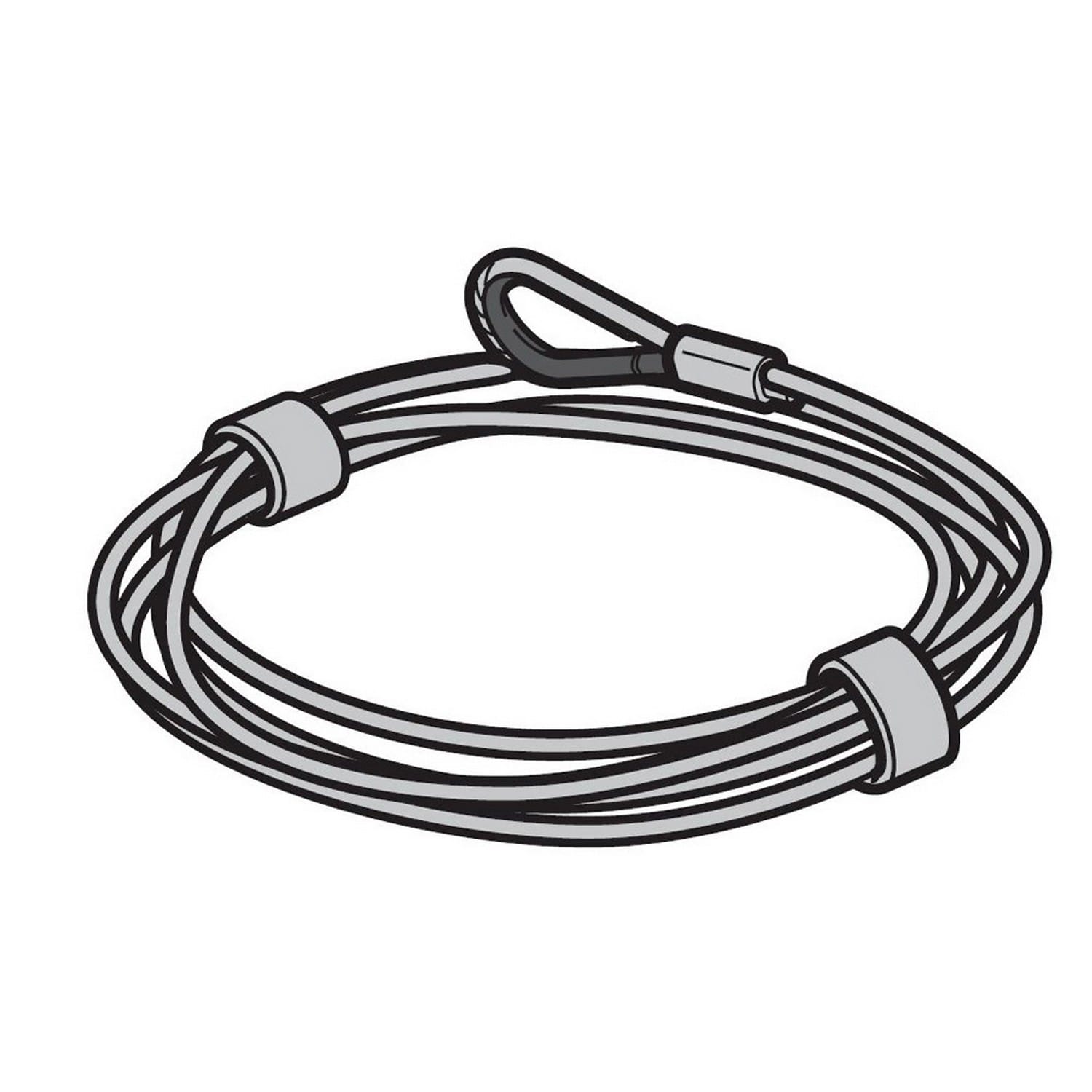 Hörmann Drahtseile verstärk. Beschlag N, 3040mm bis Höhe 2250mm für Sektionaltor BILD 9