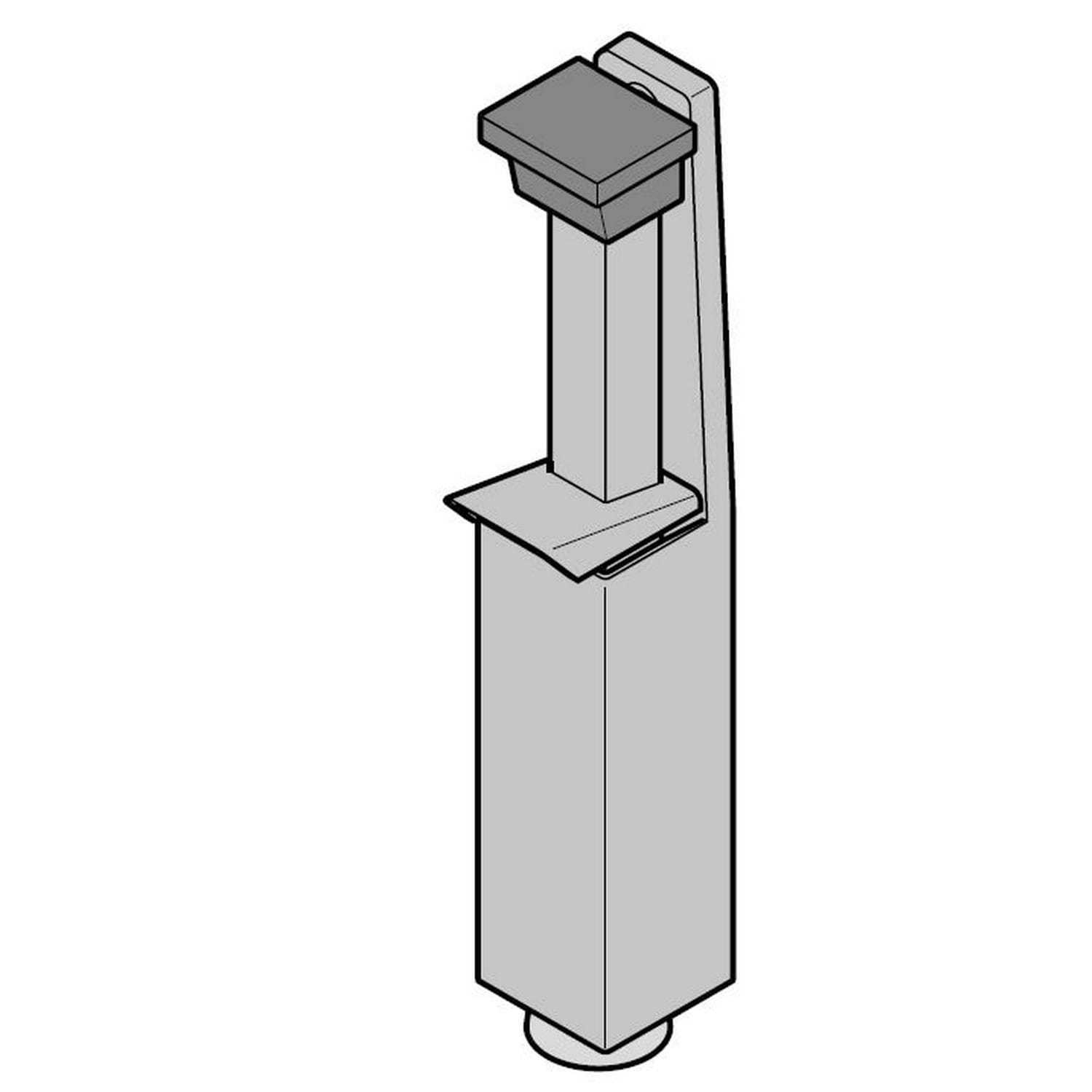Hörmann Türfeststeller Hub 60 mm, Alu silber für Zubehör Objektstahltüren