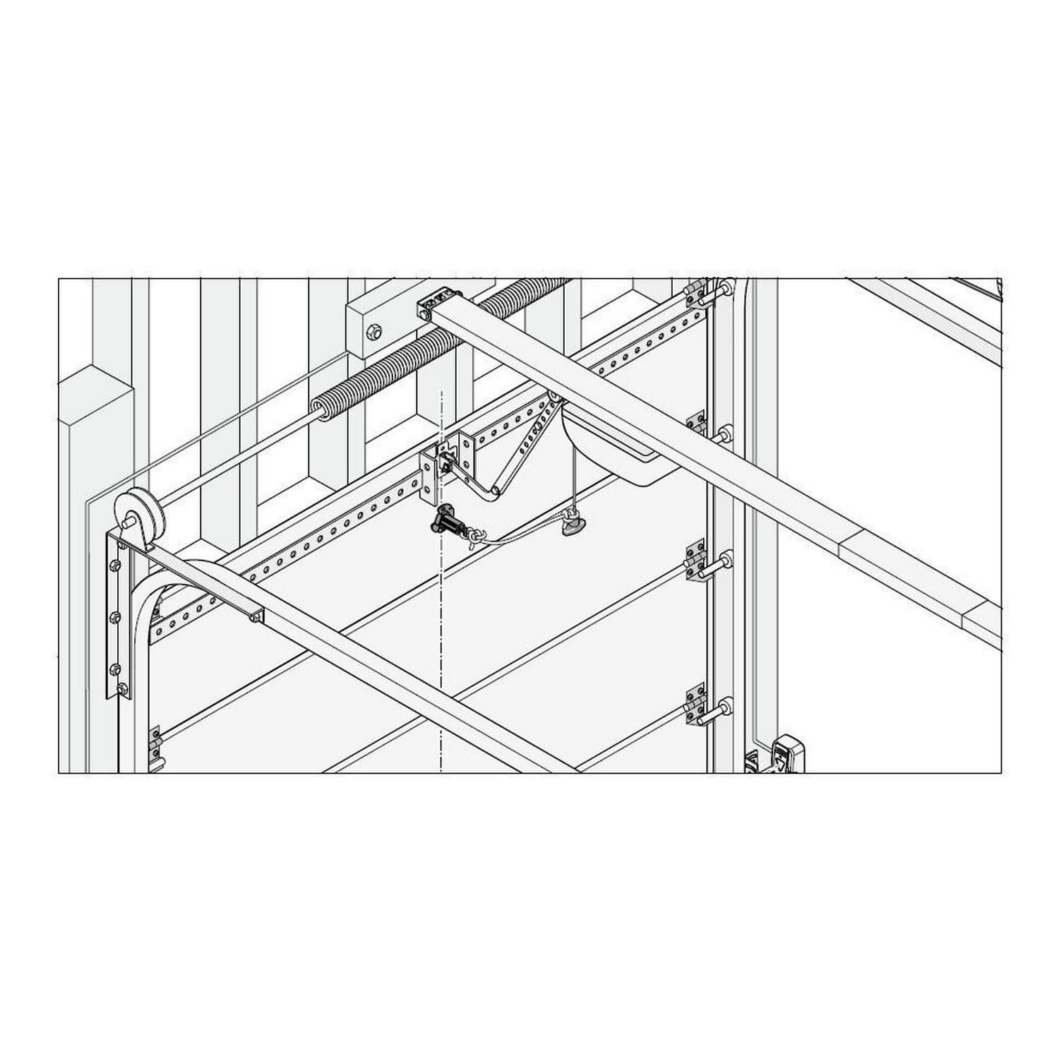 Sommer Notentriegelungsschloss, Ø 18 mm x 50 mm, „Masterkey“ für Gargentore BILD 9