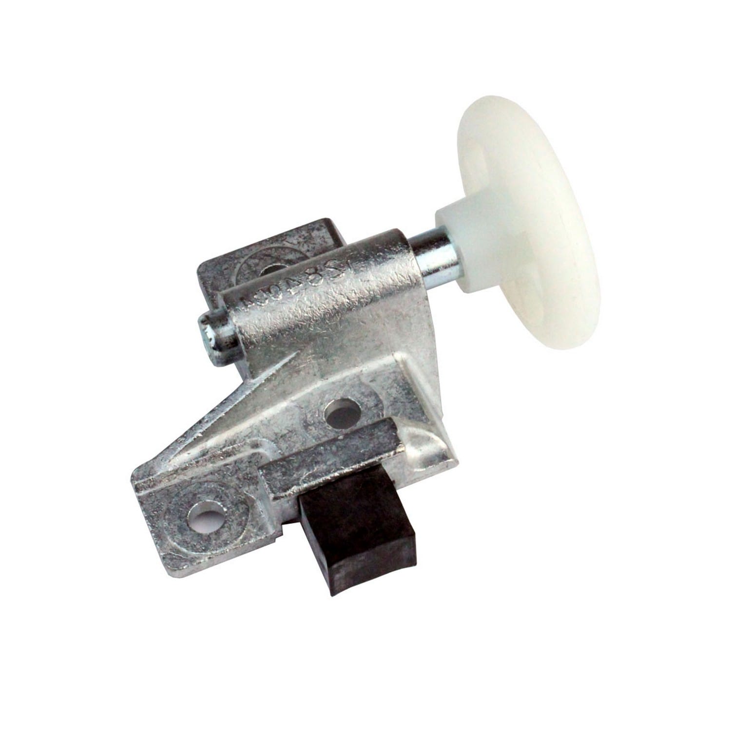 Hörmann Rollenhalter für F80 mit Laufrolle & Puffer, Links, weiß für Schwingtore BILD 1