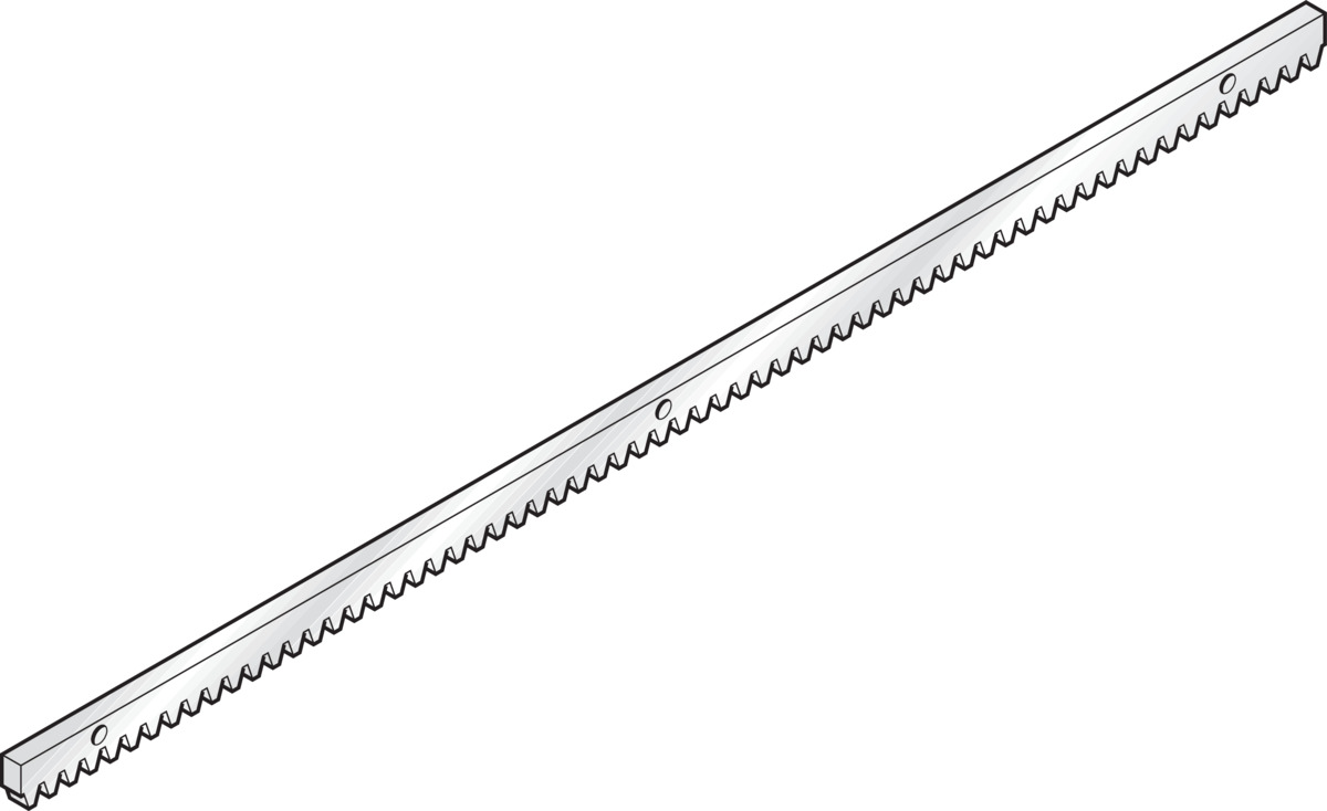 Hörmann Stahl- Zahnstange 1000x30x12 mm für Antriebe & Steuerungen BILD 1