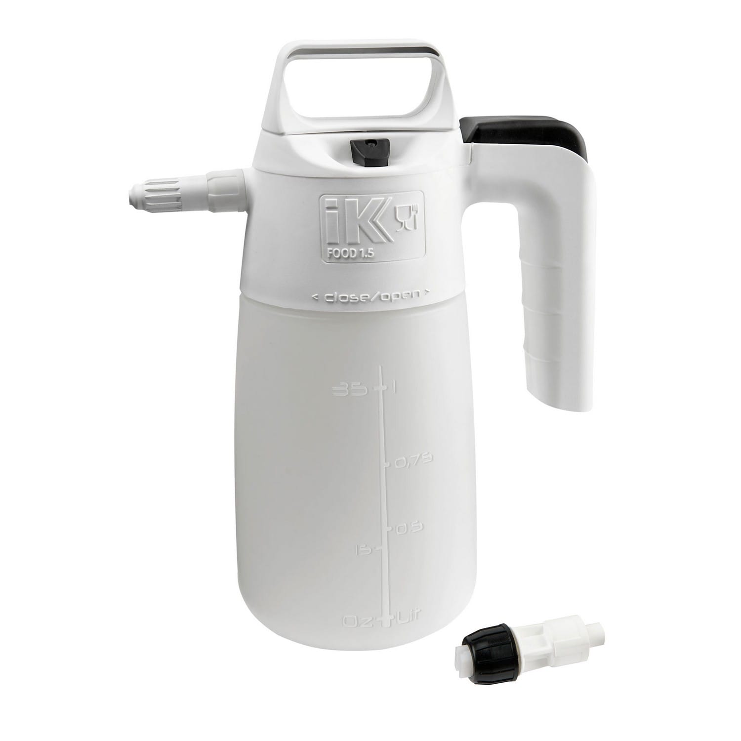 IK Food 1.5 - 1 Liter Pumpsprühgerät, Weiß für verschiedene Einsatzbereiche